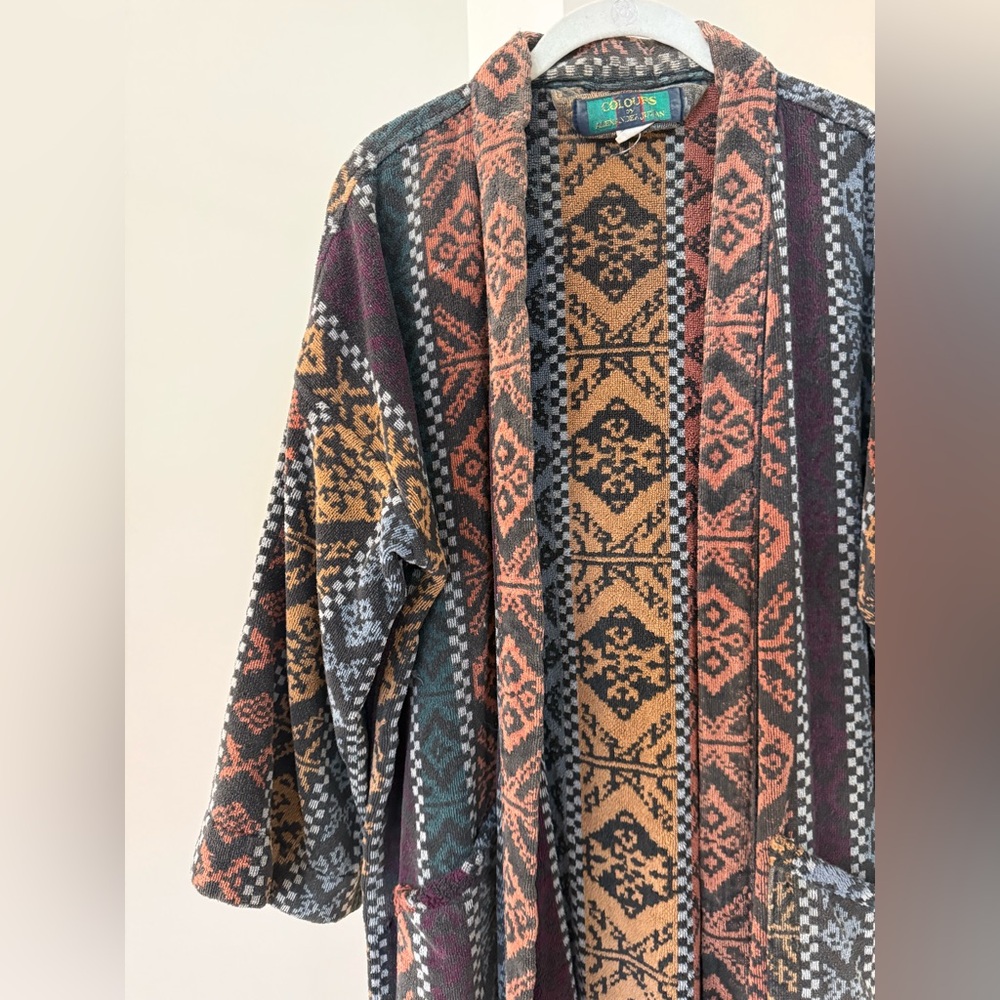 Incredible Southwestern Robe - Vintage Reworked with Pockets